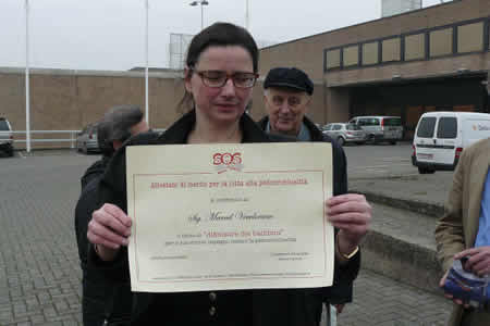 Jacqueline de Croÿ, vice-présidente du Werkgroep Morkhoven, pour Marcel Vervloesem